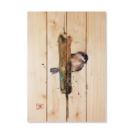 WILE E. WOOD 14 x 20 in. Crousers Chickadee &amp; Cattail Wood Art DCCAC-1420